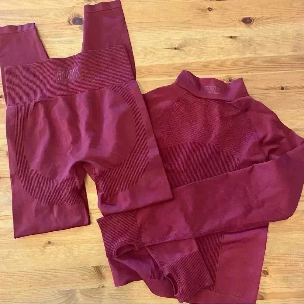 Victoria’s Secret Active Coord Set Everyday Seamless Leggings & Jacket Y2K NWOT